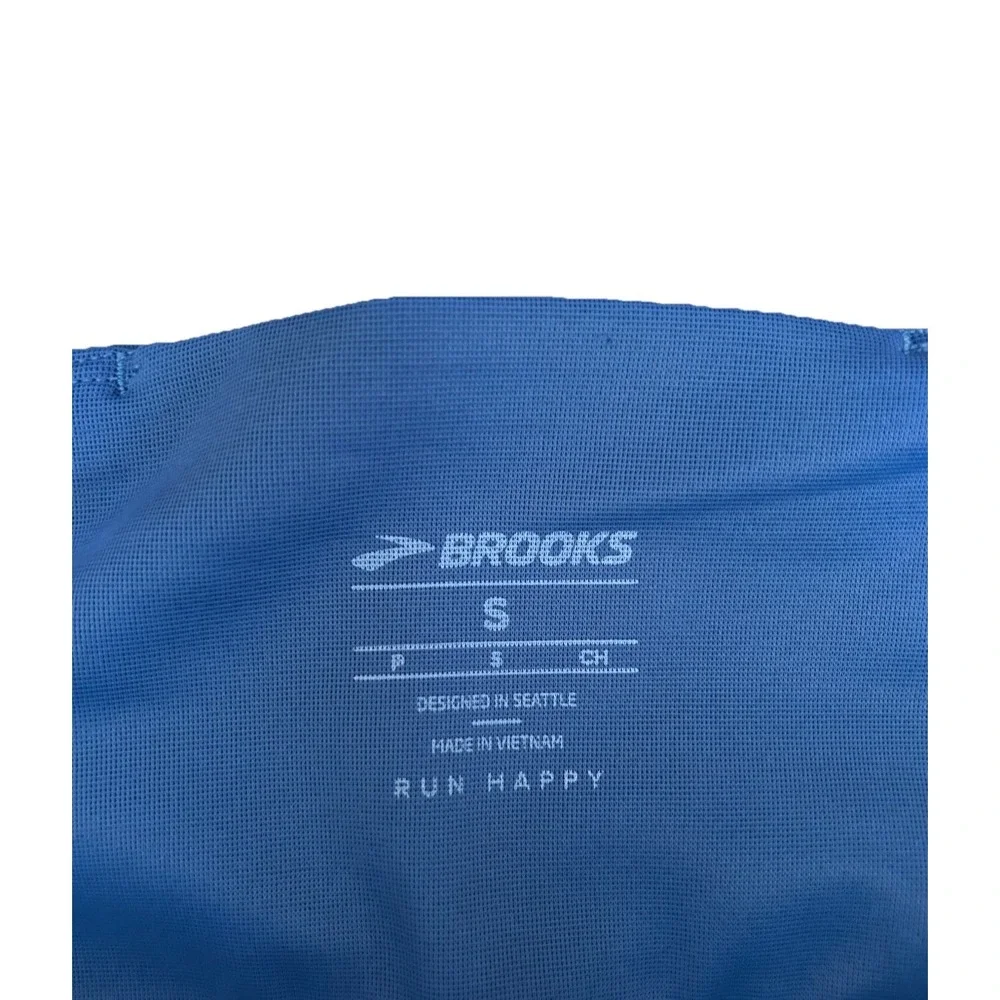 Brooks Women's Method 3/4 Running Tights Blue Ash Phone Pockets Stretch Sz S NWT